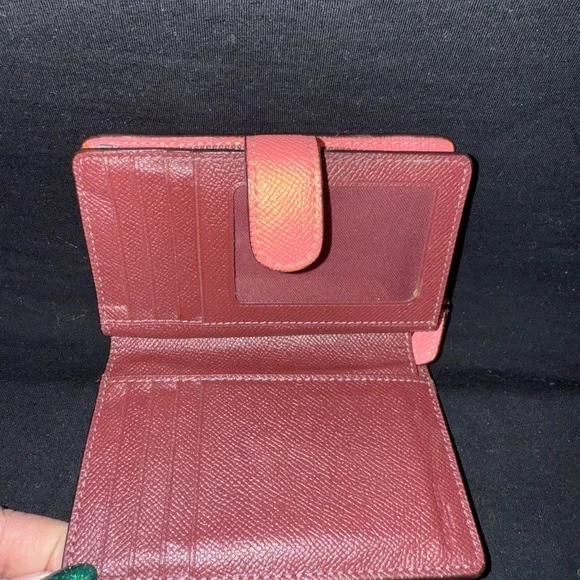 Coach Coral Leather Satchel and Matching Wallet - Picture 15 of 16